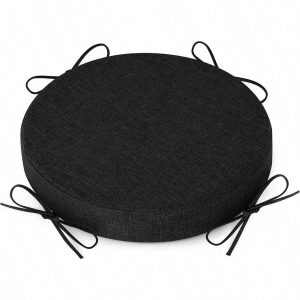 Lezoou Round Bar Stool Cushion – 12"x12", Non-Slip, Washable